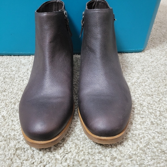 Cole Haan Lilah Buckle Ankle Brown Leather Booties, Size 8.5 - Picture 6 of 8